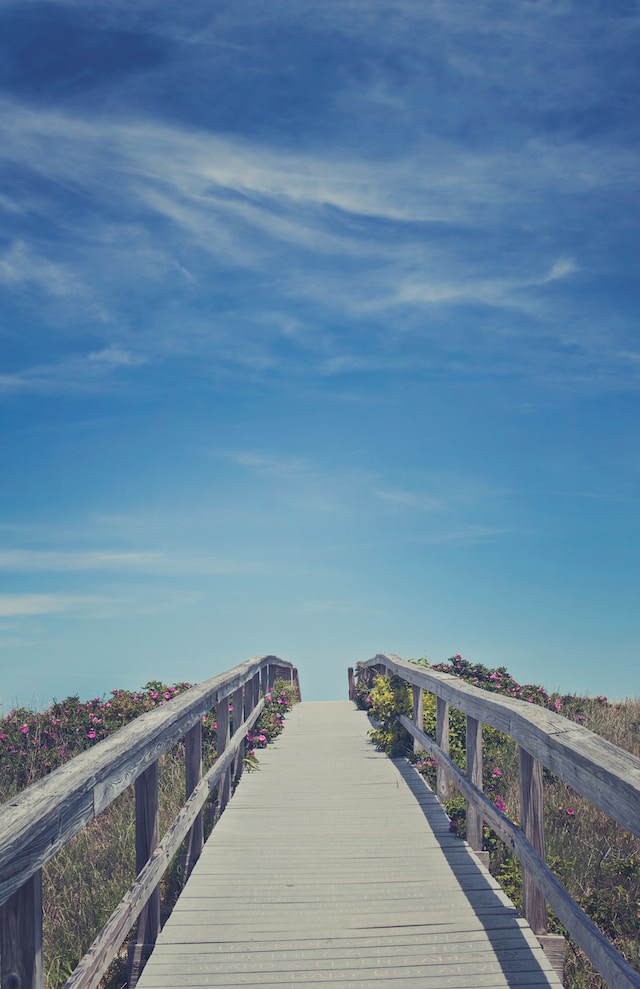 beautiful view from a pier in Massachusetts