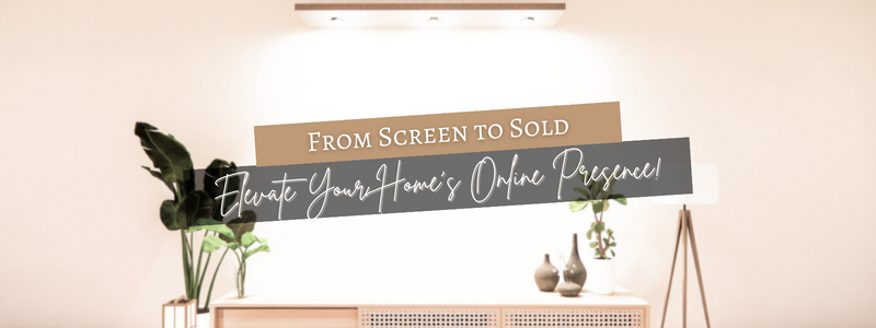 Decorative infographic containing the phrase From Screen To Sold